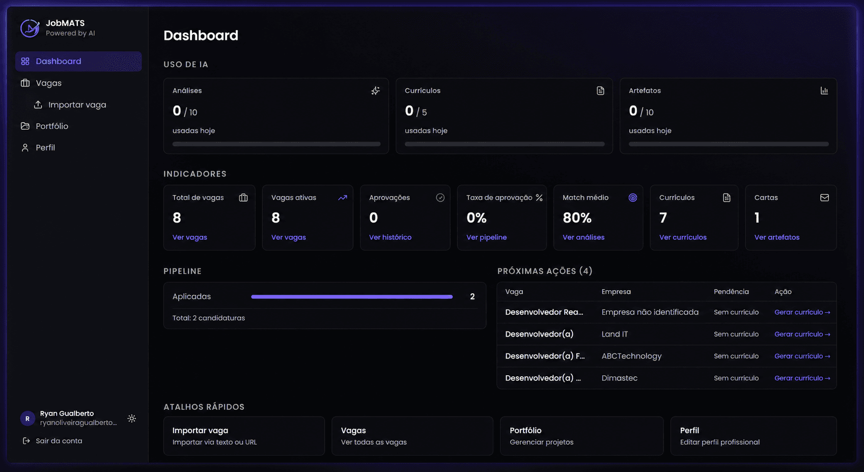 JobMATS — Plataforma SaaS de Gestão de Processos